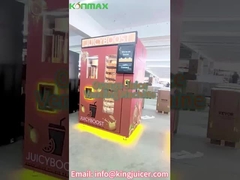 कार्ड से भुगतान पूर्ण स्वचालित प्राकृतिक फल रस डिस्पेंसर ताजा नारंगी रस वेंडिंग मशीन