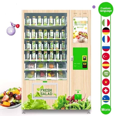ताजा स्वस्थ सलाद सब्जियां फल और स्वस्थ भोजन के लिए फल कॉम्बो वेंडिंग मशीन